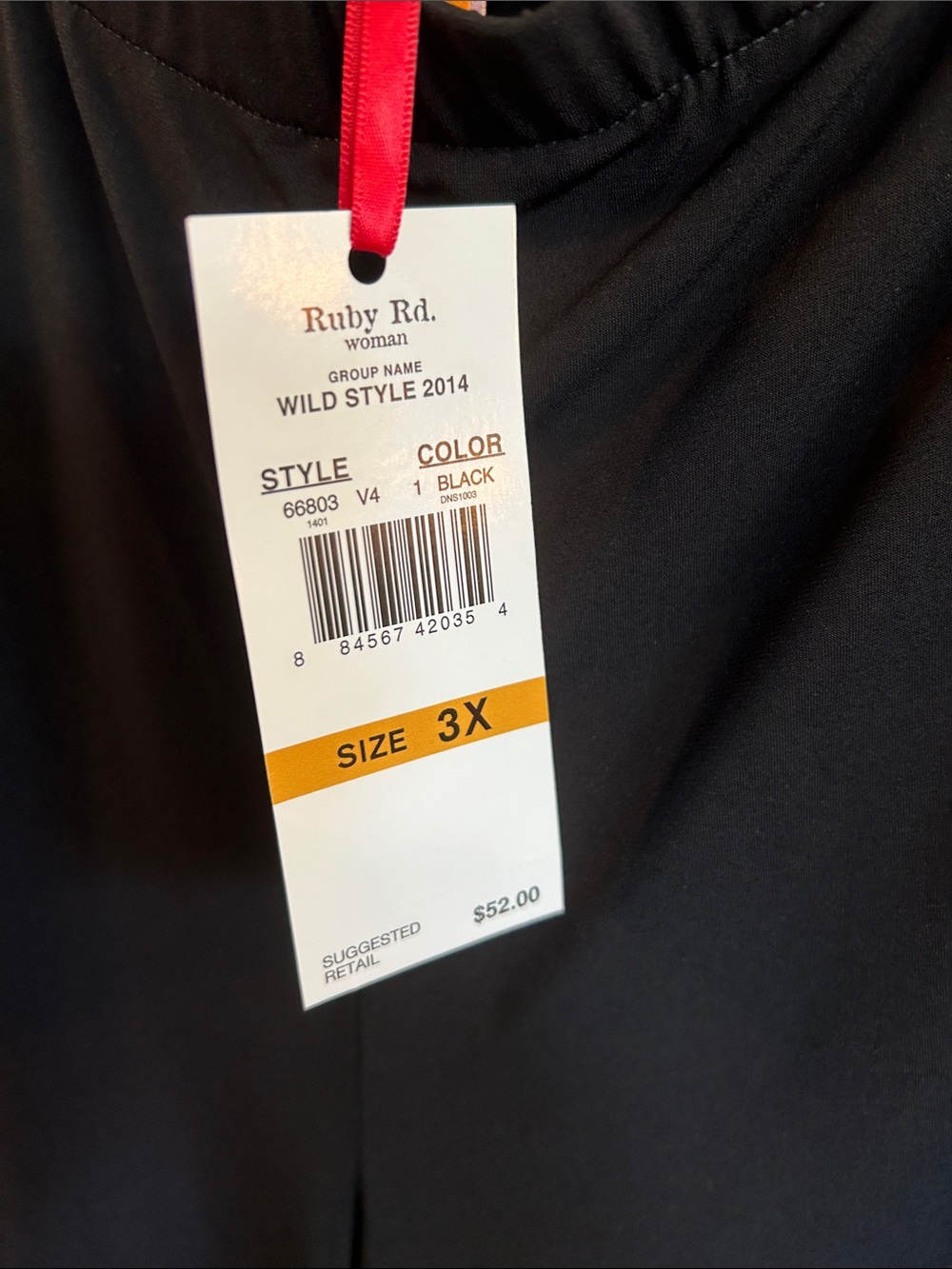 Ruby Rd. Black Wide-Leg Pull-On Pants - Picture 3 of 6